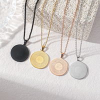 Collares de Moda con Colgante Religioso de Acero Inoxidable Chapado en Platino/Oro, con la Sura Al-Ikhlas, Musulmán, Árabe, Islámico, Ramadán, Eid