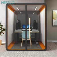 Cabine de réunion de haute qualité avec structure en aluminium, idéale pour le bureau ou la maison, directement de l'usine