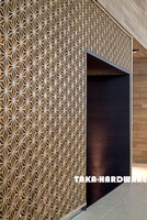 Pantallas Divisorias de Habitaciones Doradas de Aluminio o Acero Inoxidable, Estilo Dubai