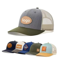 Zwarte logo geborduurde verstelbare baseballcap voor sport en casual wear