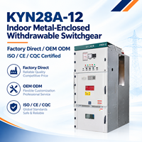 Armoire de distribution métallique intérieure KYN28A-12 12kV avec VCB, panneau d'alimentation haute tension personnalisé, vente directe usine