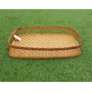 Customizable Organic <b>Bamboo</b> Nesting Serving Storage Trays Decorative Wooden Coffee <b>Table</b> Tray for Living Room and Bathroom - Product Image 4