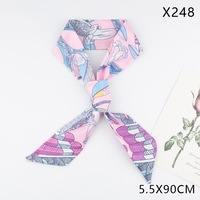 Accessoires de cheveux en twill imprimé de luxe pour femmes, nœud imprimé tendance