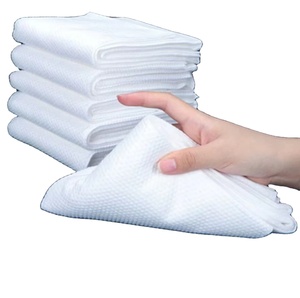 Serviette d'hôtel jetable en PP blanc, serviettes de bain de Salon de coiffure de voyage jetables - Product Image 3