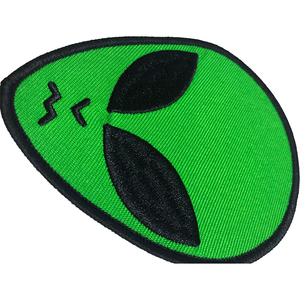 Petite taille personnalisée cool crâne patch alien patch tissé - Product Image 3