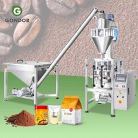 Machine semi-automatique de fraisage et d'emballage de farine de maïs de grande capacité de remplisseur de poudre de sachet de vis de tarière