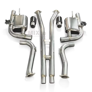 Système d'échappement Catback avec soupape intelligente pour Ford <span class=keywords><strong>Mustang</strong></span> 5.0L <span class=keywords><strong>V8</strong></span> Ajustement parfait Vente directe d'usine - Product Image 1