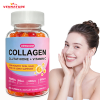 Gummies de collagène éclaircissantes pour la peau, marque privée, en gros, avec glutathion et vitamines