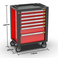 Kit de herramientas definitivo Ningbo Kinbox de 455 piezas con gabinete rodante de 7 cajones, bandejas de EVA y juego completo de llaves de vaso para mecánicos