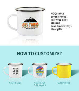 แก้วเคลือบพิมพ์ลาย PYD Life Camping สำหรับขายส่ง ปรับแต่งได้ พร้อมโลโ<span class=keywords><strong>ก</strong></span>้ตามสั่ง <span class=keywords><strong>ขอบ</strong></span>สีดำ - Product Image 4