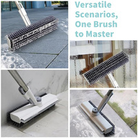 Brosse de Nettoyage Réglable 2-en-1 en Gros pour le Récurage et le Grattage des Sols de Salle de Bain – Produit de Nettoyage Domestique