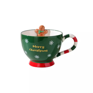 Tasse à petit-déjeuner, tasse de Noël, tasse en céramique à motif de dessin animé, tasse à café créative de Noël - Product Image 2