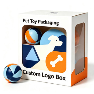 Boîte en carton pour jouets pour animaux de compagnie OEM, boîte cadeau en papier pliable, taille personnalisée, logo pour kit de jouets pour animaux de compagnie, emballage de vente au détail - Product Image 5