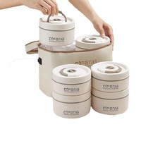 Boîte à lunch isotherme extra longue en acier inoxydable 304, chauffage électrique 24 heures, thermos pour repas des employés de bureau, aliments chauffables en hiver