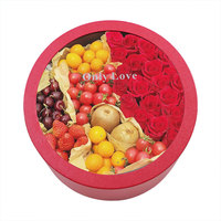Boîte d'emballage de parfum ronde en papier cartonné recyclable de luxe avec couvercle, lamination mate et revêtement UV, prête pour cadre photo