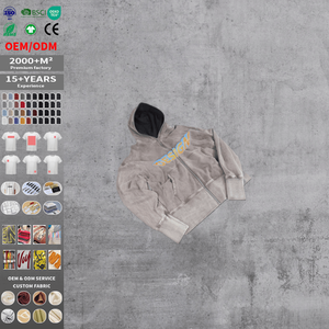 Sudadera con Capucha Gruesa de Venta Caliente, Sudadera con Capucha con Logotipo Personalizado para Hombre, Sudadera con Capucha Lavada al Ácido Personalizada - Product Image 3