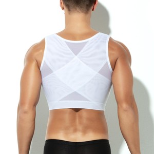 Support dorsal personnalisé SU121 #   <span class=keywords><strong>Corset</strong></span> de <span class=keywords><strong>maintien</strong></span> <span class=keywords><strong>pour</strong></span> <span class=keywords><strong>homme</strong></span> en maille de haute qualité, sous-vêtement sculptant ajusté <span class=keywords><strong>pour</strong></span> <span class=keywords><strong>homme</strong></span> - Product Image 4