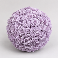 Boule de fleurs artificielles en rose pour centre de table de mariage, toile de fond d'événement, décoration d'allée, couleurs personnalisées, vente en gros