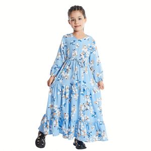 Stock Pronto di Fabbrica per Abiti Floreali Estivi per Ragazze del Sud-Est <span class=keywords><strong>Asiatico</strong></span>, Vendita Calda, Realizzato in Poliestere - Product Image 2