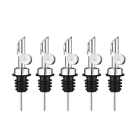 Vente en gros de verseurs lestés pour bouteilles d'alcool becs verseurs d'alcool or argent bec verseur automatique en acier inoxydable distributeur d'huile d'olive