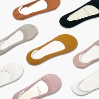 Chaussettes invisibles pour femmes, en coton, antidérapantes, pour ballerines et baskets, avec motif de dessin animé