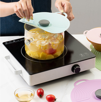 Couvre-aliments en silicone réutilisables à ventouse pour micro-ondes, de qualité alimentaire, s'adaptant aux tasses, bols, assiettes, casseroles