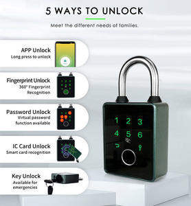 กุญแจล็อคดิจิตอลแบบชาร์จไฟได้ กันน้ำ ใช้ลายนิ้วมือ ยี่ห้อ Tuya TTlock สำหรับกระเป๋าเป้สะพายหลัง  ล็อคอัจฉริยะเพื่อความปลอดภัย - Product Image 3