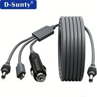 Cable de Carga para Auto Starlink Mini Gen3 3 en 1, Color Gris, de Fábrica D-sunty, USB-C a DC, Resistente al Agua, Longitud Personalizable Disponible