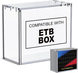 Acrylique <span class=keywords><strong>Elite</strong></span> Trainer Boîte <span class=keywords><strong>de</strong></span> collecte personnalisée Pratique Affichage complet Collection Booster Box Case - Product Image 2
