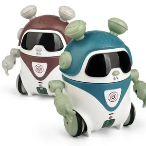 新设计儿童电动智能早教录音语音对话机器人酷行走旋转机器人玩具