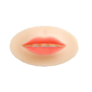 Mais recente Lip Tattoo Practice 3D Lip Skin Open Mouth Soft Silicone Latex para Microshading Realista Permanente Maquiagem Training Tool - Product Image 4