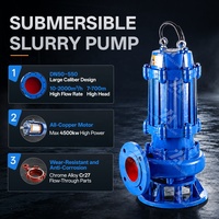 Pompe à eaux usées submersible à impeller en métal robuste pour le transfert de fumier et de déchets d'élevage