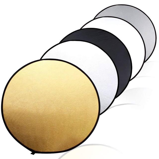 Hot Selling 5 in 1 Colors 30/60/80/110cm 32" Inch Portable Photography Studio Photo Camera Round Collapsible Reflectors Diffuser
