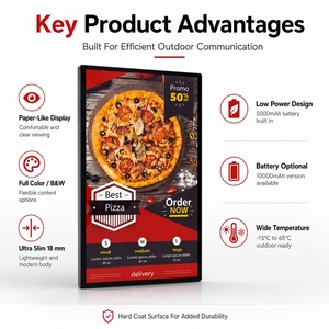 Pantalla Digital de Tinta Electrónica a Todo Color de 40.5 Pulgadas, Cartel de Papel Electrónico para Exteriores, para Publicidad en Centros <span class=keywords><strong>Comerciales</strong></span> y <span class=keywords><strong>Avisos</strong></span> Públicos - Product Image 4