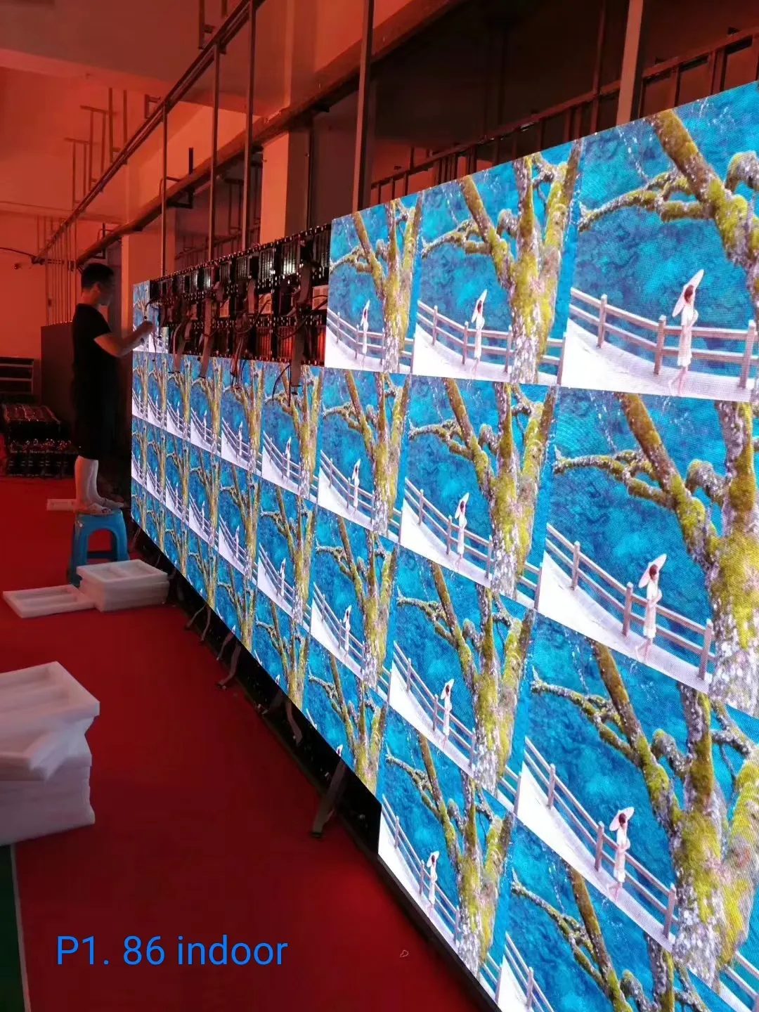 P 1.56 Led Reclamescherm Indoor High-Definition Led-Tv P1.86 Full Color Led-Display