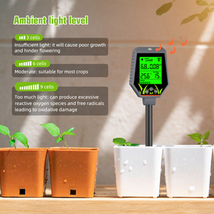 Testeur de sol <span class=keywords><strong>numérique</strong></span> Yago pour la fertilité et le pH, multi-paramètres, mesure de l'humidité du sol, de la température, de la luminosité et de l'humidité pour jardin, pelouse, verger - Product Image 5