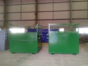 5.8 m3 와이어 케이지 금속 빈 저장 용기 용접 강철 와이어 스크랩 금속 빈 - Product Image 4