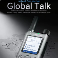 Radio POC Baofeng Alervites AT1 Network 4G/5G LTE, Walkie Talkie de Distancia Ilimitada, GPS, SOS, Carga Rápida Tipo-C, Plataforma OLA