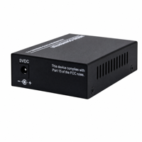 Convertisseur de média 10/100 Mbps monomode monofibre 20 km, émetteur-récepteur fibre optique SC pour extension LAN de caméra IP