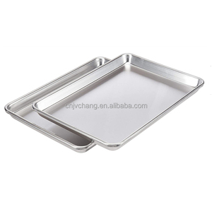 Good Quality Thick Material Metal Aluminum <strong>Baking</strong> Sheet Pan Half Size 18'' X 13'' Rectangular Bun Bake <strong>Tray</strong> <strong>Set</strong> - Product Image 3