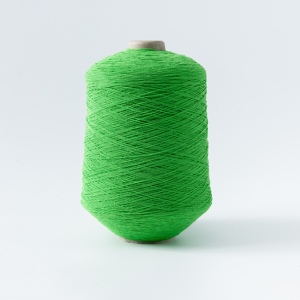 100 #   Fil à coudre en polyester DTY recouvert de latex, filé à anneaux, lisse, uniforme, haute ténacité, teint, pour le tricot de chaussettes - Product Image 1
