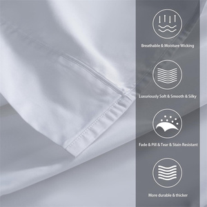 1200 chủ đề đếm Ai Cập bông tấm Nữ Hoàng kích thước thiết lập 100% bông tấm ga trải giường khách sạn sang trọng làm mát Tấm Bộ - Product Image 2