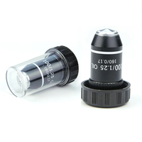 195 objectif achromatique 4X 10X 20X 40X 60X 100X pour Microscope biologique RMS 20.2mm accessoires de Microscope optique