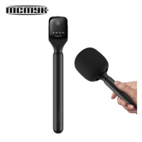 Microphone Lavalier Universel Sans Fil à Condensateur avec Perche pour Photographie de Rue, Enregistrement d'Interviews et Utilisation sur Trépied