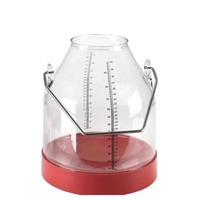 Machine à traire les vaches et les chèvres entièrement automatique en plastique transparent de 25 L avec moteur à pompe, haute efficacité, prix compétitif
