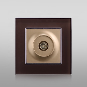 Productos calientes para vender en línea Directo de fábrica Color personalizado Calidad Europea 1 Gang <span class=keywords><strong>TV</strong></span> Socket Hembra 86X86MM - Product Image 4