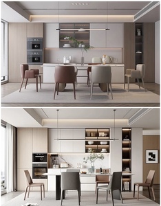 Tùy chỉnh cao cấp sang trọng phòng ăn tủ gỗ rắn hiển thị đồ nội thất phòng khách đồ nội thất nhà - Product Image 6