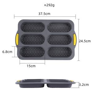 Molde de Silicona para Hornear y Cocinar, 6 Cavidades, Molde para Baguette, Molde para Hot Dogs, Molde para Pan de Silicona sin BPA - Product Image 6