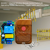Ensemble de commutateurs à télécommande 433 MHz à 1 bouton AC220V pour portes de garage électriques et barrières avec une distance de transmission de 150 m