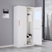 Casier métallique en acier avec serrure pour bureau, maison, école, salle de sport